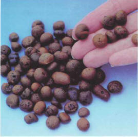 Balls of clay can be used for pre-filtration.